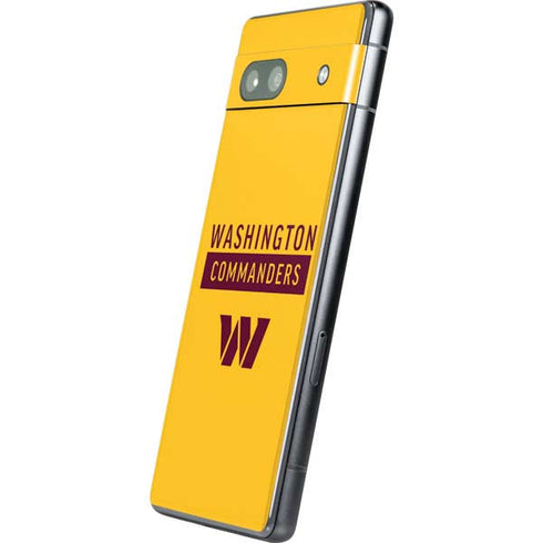 NFL Washington Commanders Yellow Google Pixel 7a Skin
